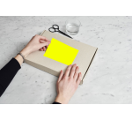 Etiquette Rillprint 70x37mm jaune fluo 2400 étiquettes