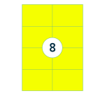 Etiquette Rillprint 105x74mm jaune fluo 800 étiquettes