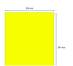 Etiquette Rillprint 210x297mm jaune fluo 100 étiquettes