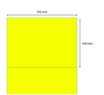 Etiquette Rillprint 210x148mm jaune fluo 200 étiquettes
