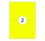 Etiquette Rillprint 210x148mm jaune fluo 200 étiquettes