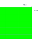 Rillprint Label 70x37mm Fluorescent Green 2400 Labels