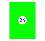 Rillprint Label 70x37mm Fluorescent Green 2400 Labels