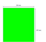 Etiket Rillprint 210x297mm fluorgroen 100 etiketten