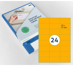 Etiquette Rillprint 70x37mm orange fluo 2400 étiquettes