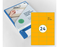 Etiquette Rillprint 70x37mm orange fluo 2400 étiquettes