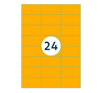 Etiquette Rillprint 70x37mm orange fluo 2400 étiquettes