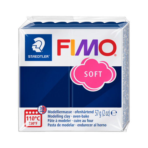 Pâte à modeler Fimo Soft 57g bleu windsor