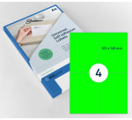 Etiquette Rillprint 105x148mm vert fluo 400 étiquettes