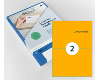 Etiquette Rillprint 210x148mm orange fluo 200 étiquettes