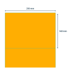 Etiket Rillprint 210x148mm fluororanje 200 etiketten