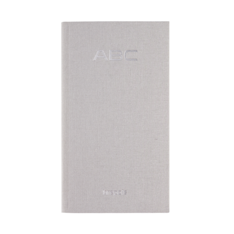 Carnet d'adresses Brepols Notaphone Nature gris