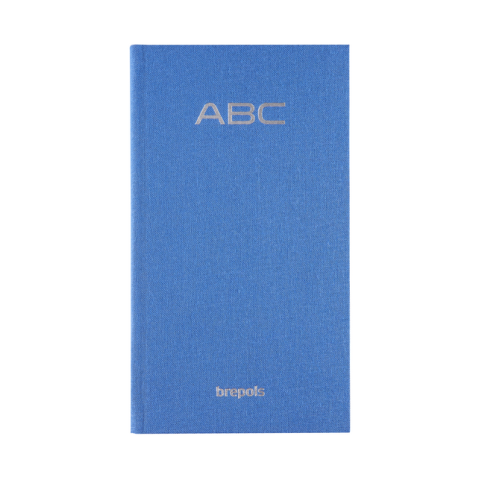 Carnet d'adresses Brepols Notaphone Nature bleu