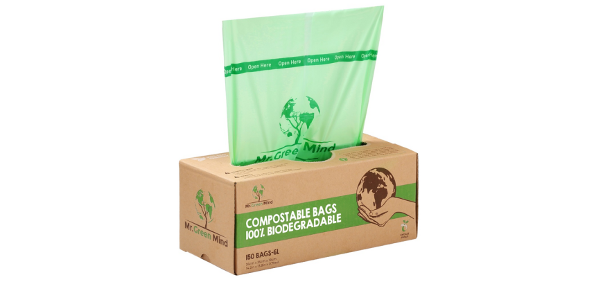 Biomüllsack Herr Green Mind 36x35cm 6L Spender 150 Stück