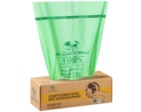 Sac poubelle bio Mr Green Mind 45x50cm 20L Distributeur 125 pièces