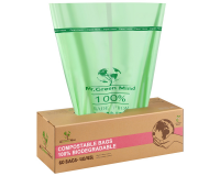 Sac poubelle bio Mr Green Mind 55x76cm 40-45L Distributeur 60 sacs