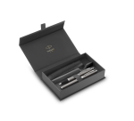 Balpen en vulpen Parker IM met etui stainless steel CT medium 3 stuks