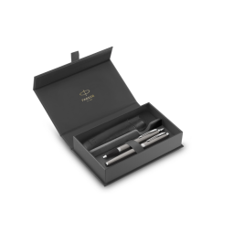 Stylo bille et stylo plume Parker IM avec étui Stainless steel CT Medium