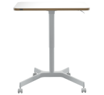 Manual compact desk - sit-stand - white - Leitz Ergo