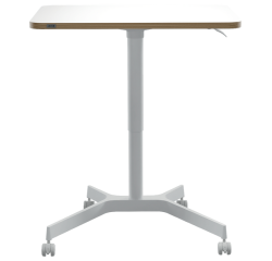Manual compact desk - sit-stand - white - Leitz Ergo