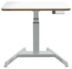 Compact electric desk - sit-stand - white - Leitz Ergo