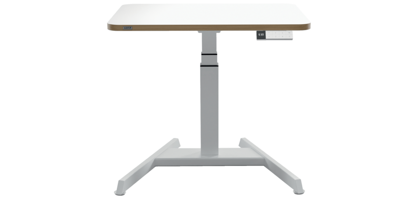 Compact electric desk - sit-stand - white - Leitz Ergo