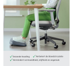 Adjustable Footrest Leitz Ergo recycled gray