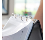 Chevalet de table Rillstab portrait noir 10 pochettes