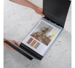 Chevalet de table Rillstab portrait noir 10 pochettes