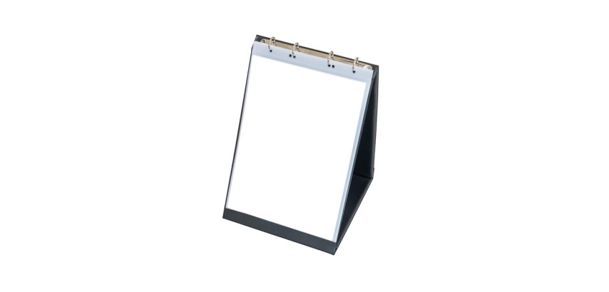 Rillstab table easel portrait black 10 pockets