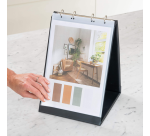 Chevalet de table Rillstab portrait noir 10 pochettes