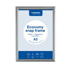 Cadre clipsable Europel Economy A3 argent
