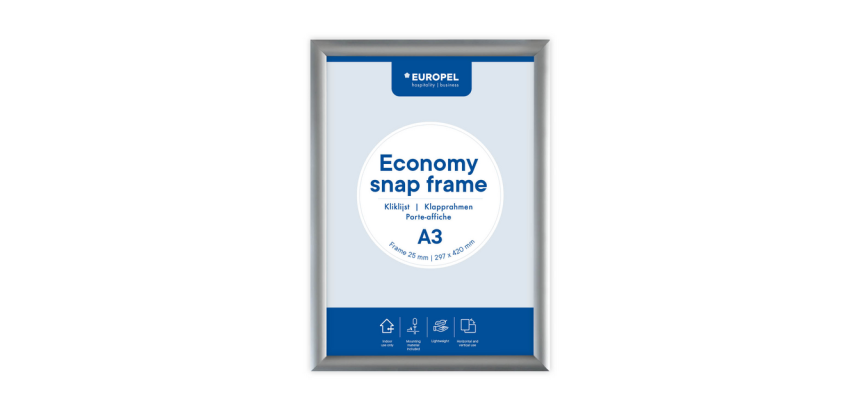 Klickrahmen Europel Economy A3 Silber