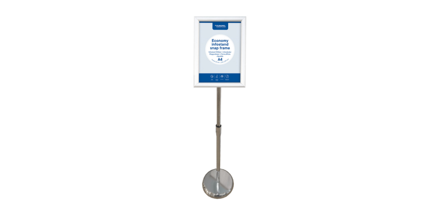 Infoständer Europel Economy A4 Silber
