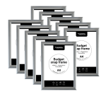 Kliklijst Europel Budget A4 10 stuks zilver