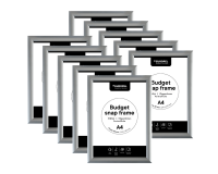 Cadre clipsable Europel Budget A4 10 pièces argent