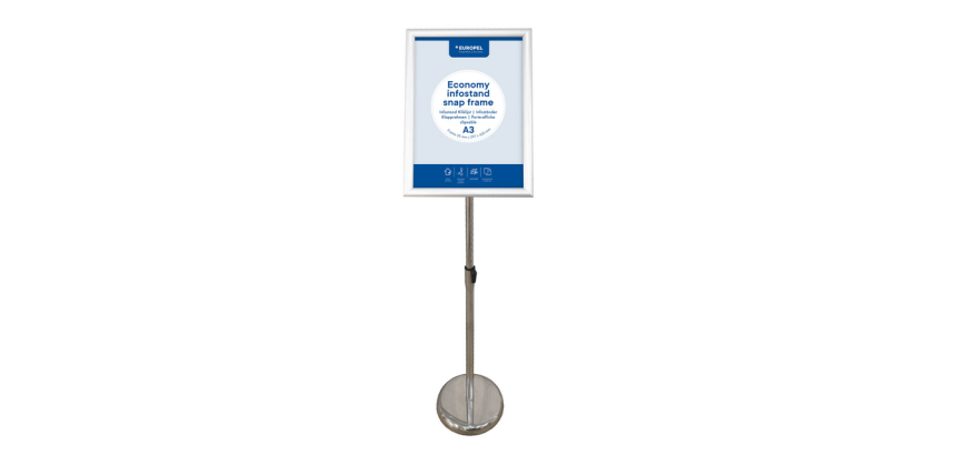 Infoständer Europel Economy A3 Silber