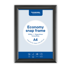 Cadre clipsable Europel Economy A4 noir