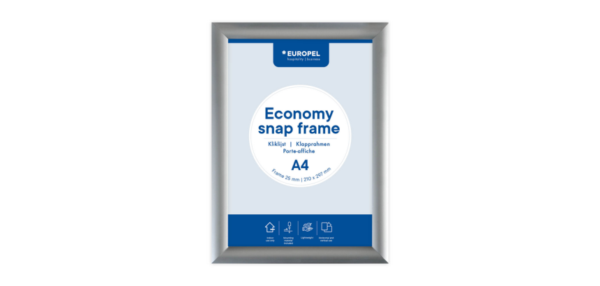 Cadre clipsable Europel Economy A4 argent