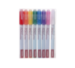 Europel indelible chalk marker 1-3mm assorted set of 8 pieces