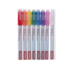 Feutre craie Europel indélébile 1-3mm assorti étui 8 pièces