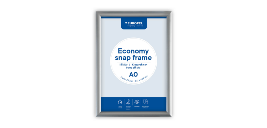 Klickrahmen Europel Economy A0 Silber