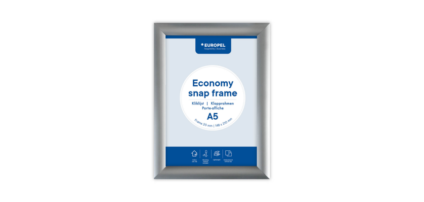 Klickrahmen Europel Economy A5 Silber
