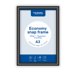 Cadre clipsable Europel Economy A3 noir