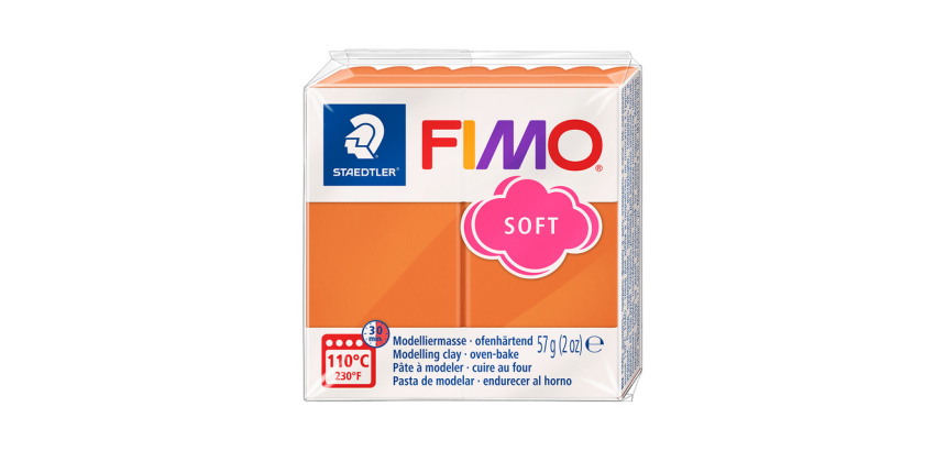 Pâte à modeler Fimo Soft 57g cognac