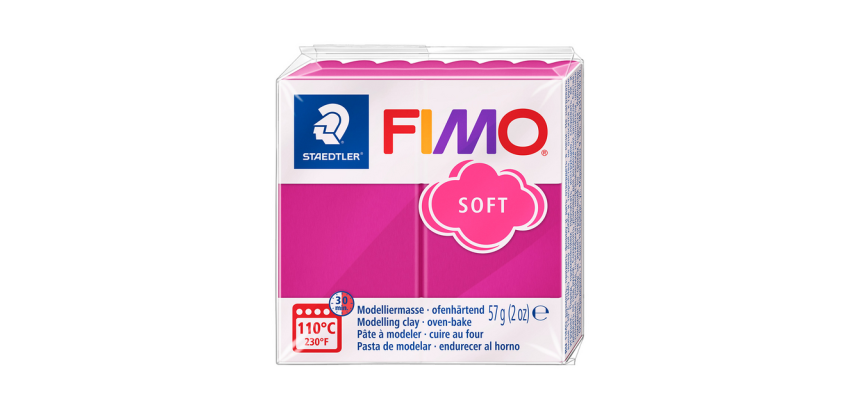 Pâte à modeler Fimo Soft 57g framboise