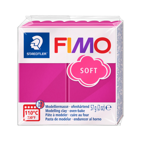 Pâte à modeler Fimo Soft 57g framboise