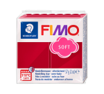 Pâte à modeler Fimo Soft 57g rouge cerise