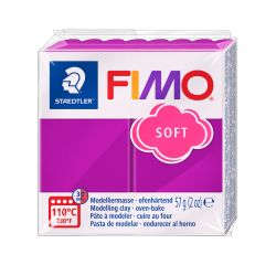 Boetseerklei Fimo soft 57 gram purperviolet