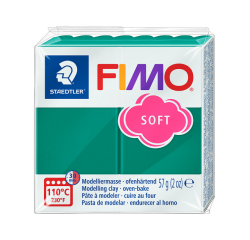 Boetseerklei Fimo soft 57 gram smaragd